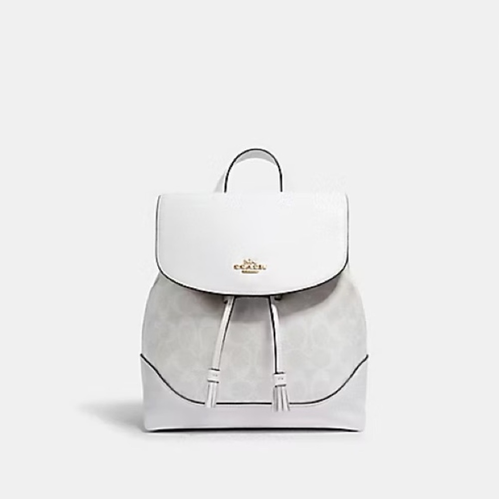 Coach signature elle Backpack in white NWT!! - Picture 2 of 6